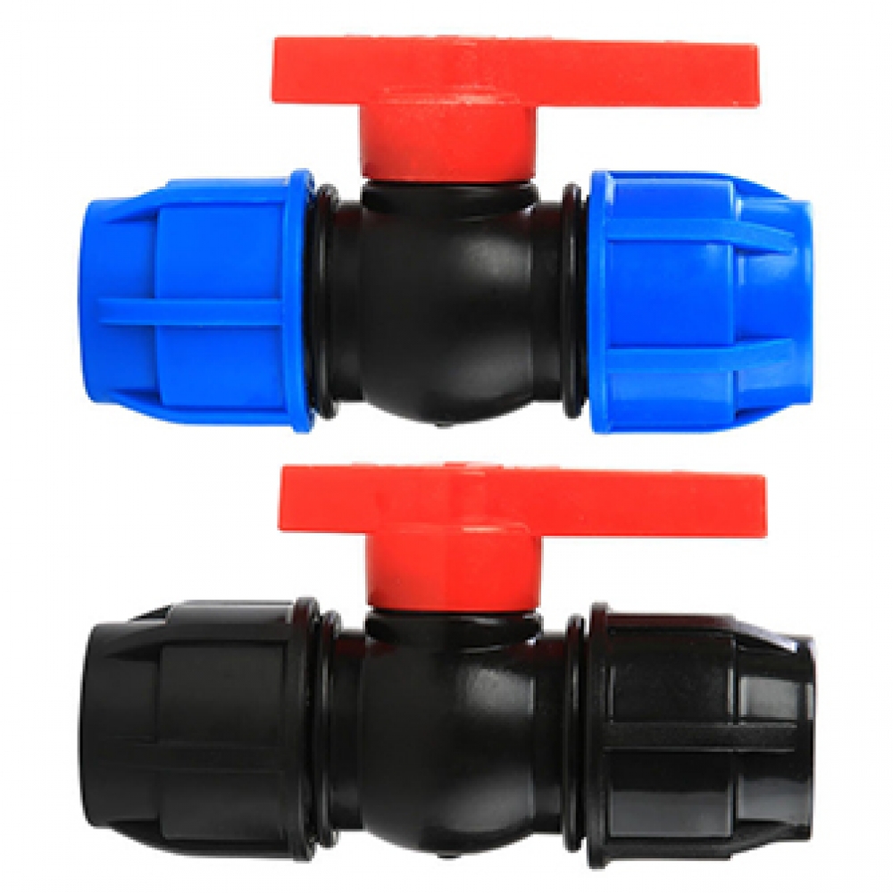 Watering system PE PP drip irrigation valve compression fittings quick connect way ball valve,Tee,Equal coupling,Elbow
