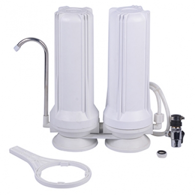 2 stage 10 inch whole house countertop water filter system