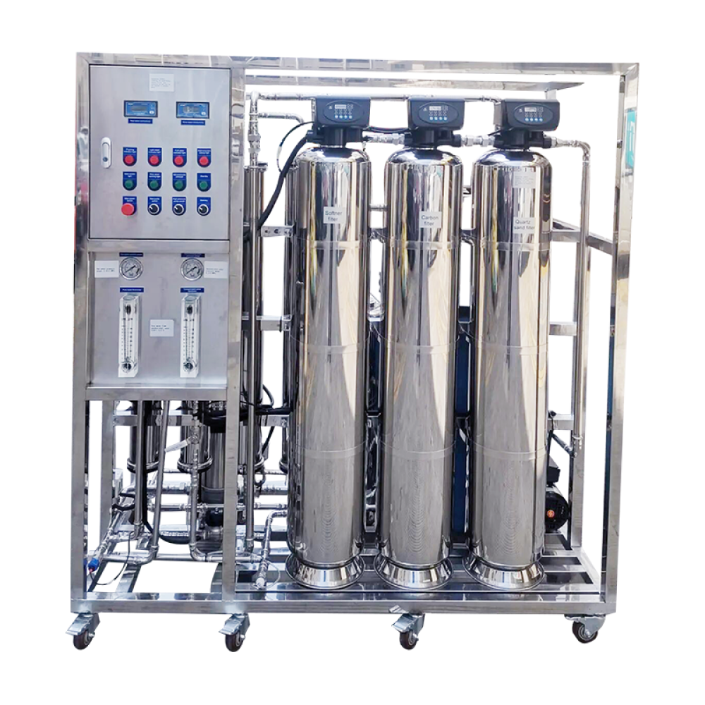 Stainless steel 500LPH-1000LPH reverse osmosis water filtration plant