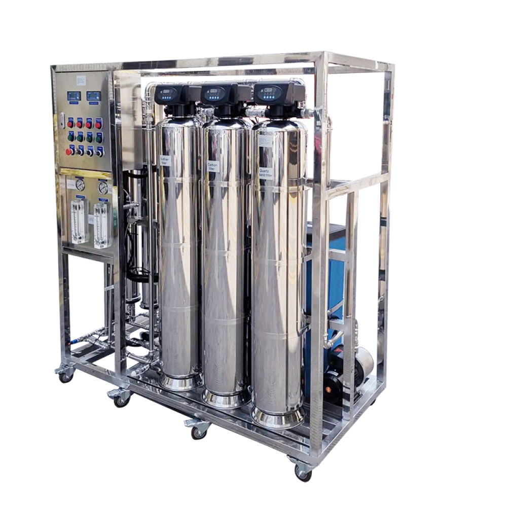 Stainless steel 500LPH-1000LPH reverse osmosis water filtration plant