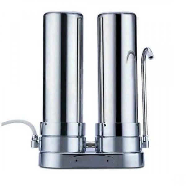 2 Stage Stainless Steel 10inch Home Drinking Countertop Water